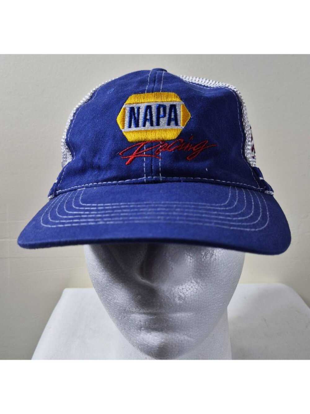 NAPA Racing Hendrick Motorsports NASCAR Trucker Hat Cap Blue Mesh Strapback